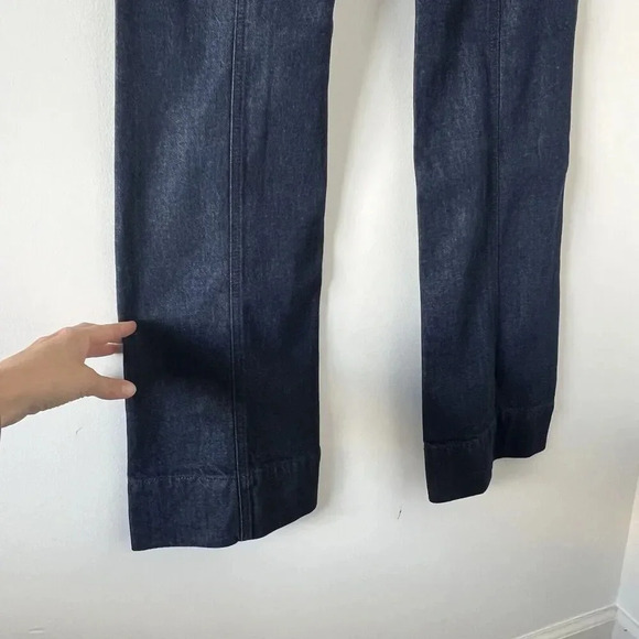 FRAME Denim Women’s 26 Flare High Rise Wide Leg Jeans Slimming Modern Retro Bell - Picture 13 of 16